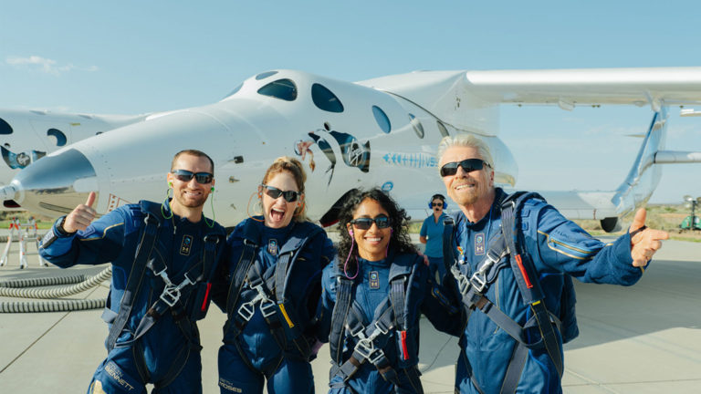 Virgin Galactic completes first fully crewed spaceflight Virgin Galactic completes first fully crewed spaceflight