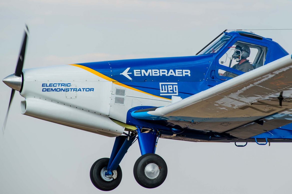Embraer’s electric demonstrator aircraft begins flight test campaign
