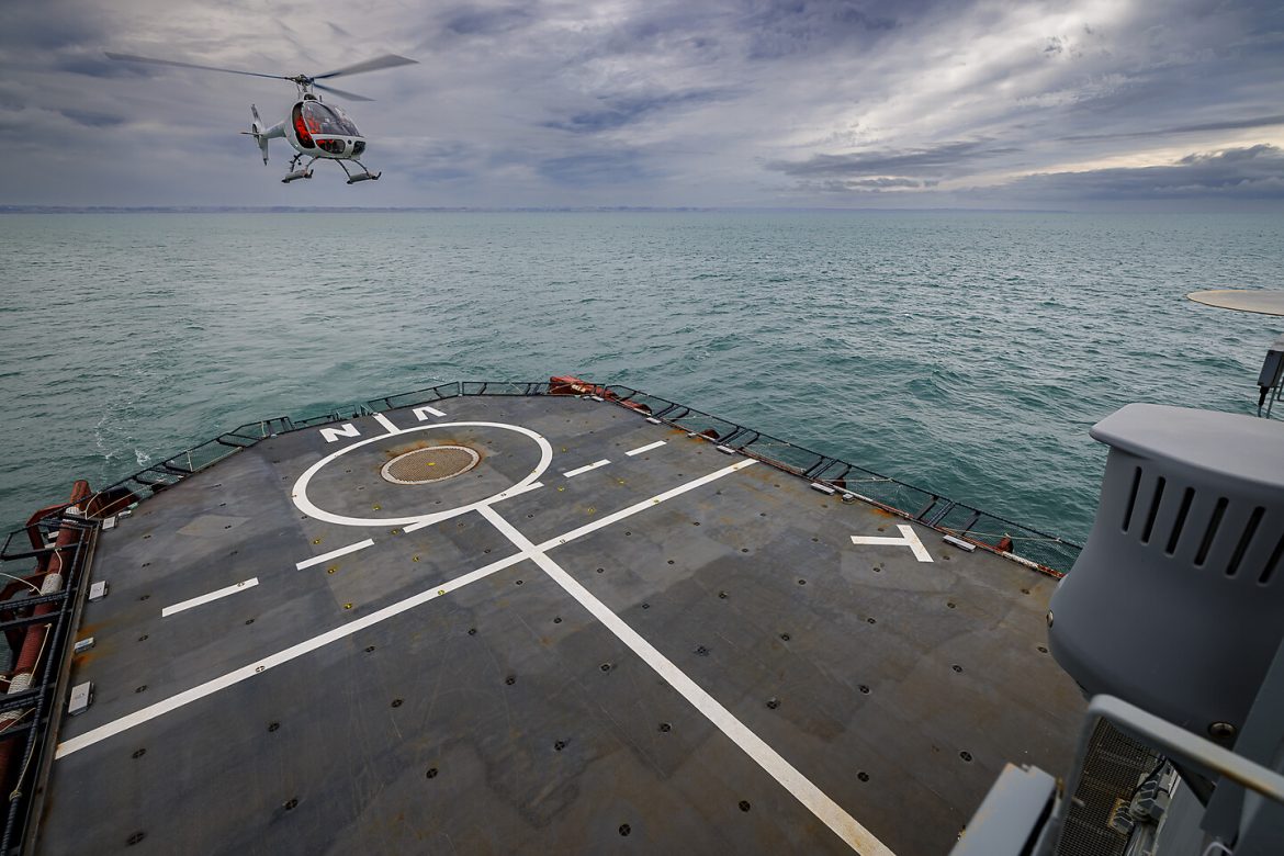 VSR700 autonomous take-off and landing capabilities tested at sea