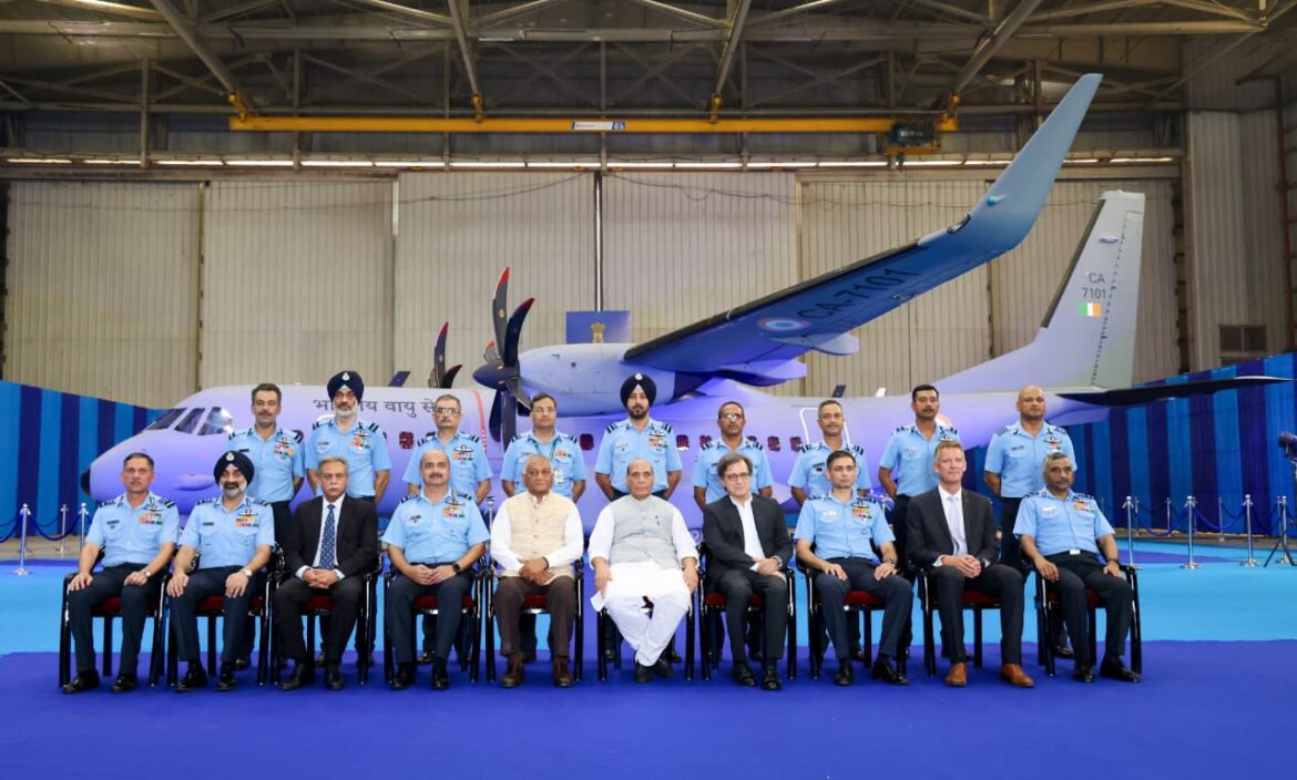 First C-295 MW transport aircraft formally inducted into Indian Air Force