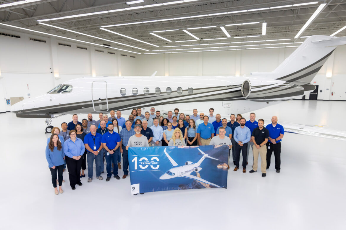 Cessna Citation Longitude Reaches 100th Delivery