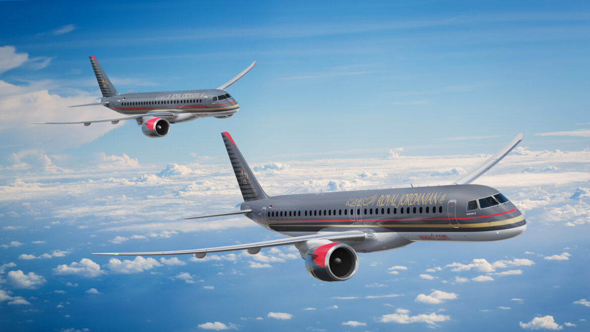 Embraer and Royal Jordanian Airlines sign Pool Program agreement for E2 fleet support