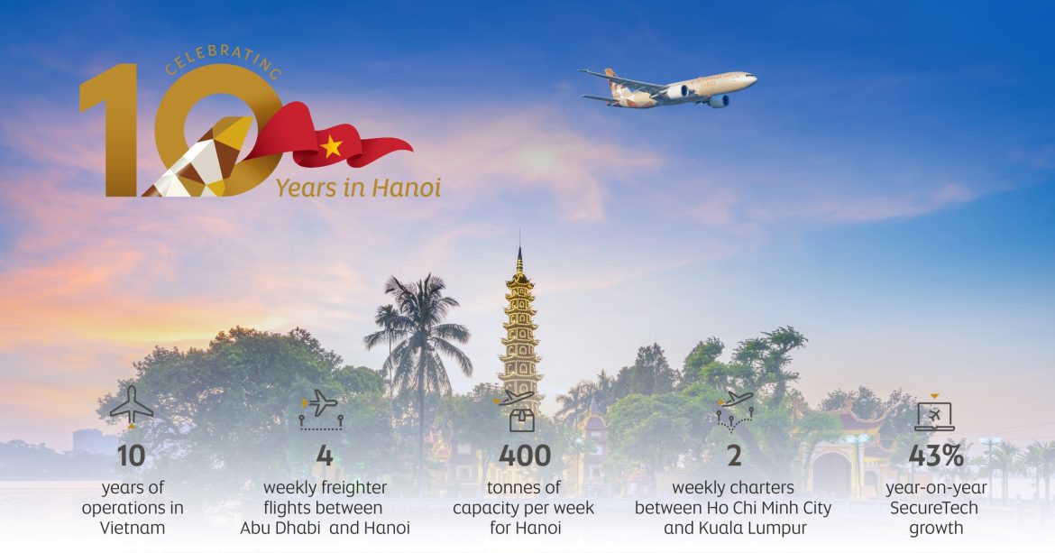 Etihad Cargo reaches 10 year milestone in Vietnam