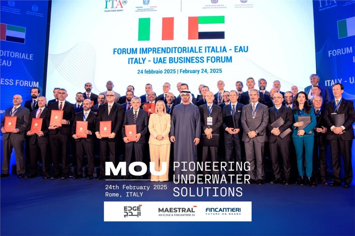 EDGE and Fincantieri Sign MoU to Pioneer Underwater Solutions through MAESTRAL JV