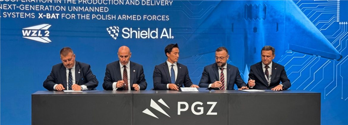 Shield AI, X-BAT, PGZ, WZL-2, Poland, AI-piloted fighter jet, vertical takeoff, Hivemind, V-BAT,
